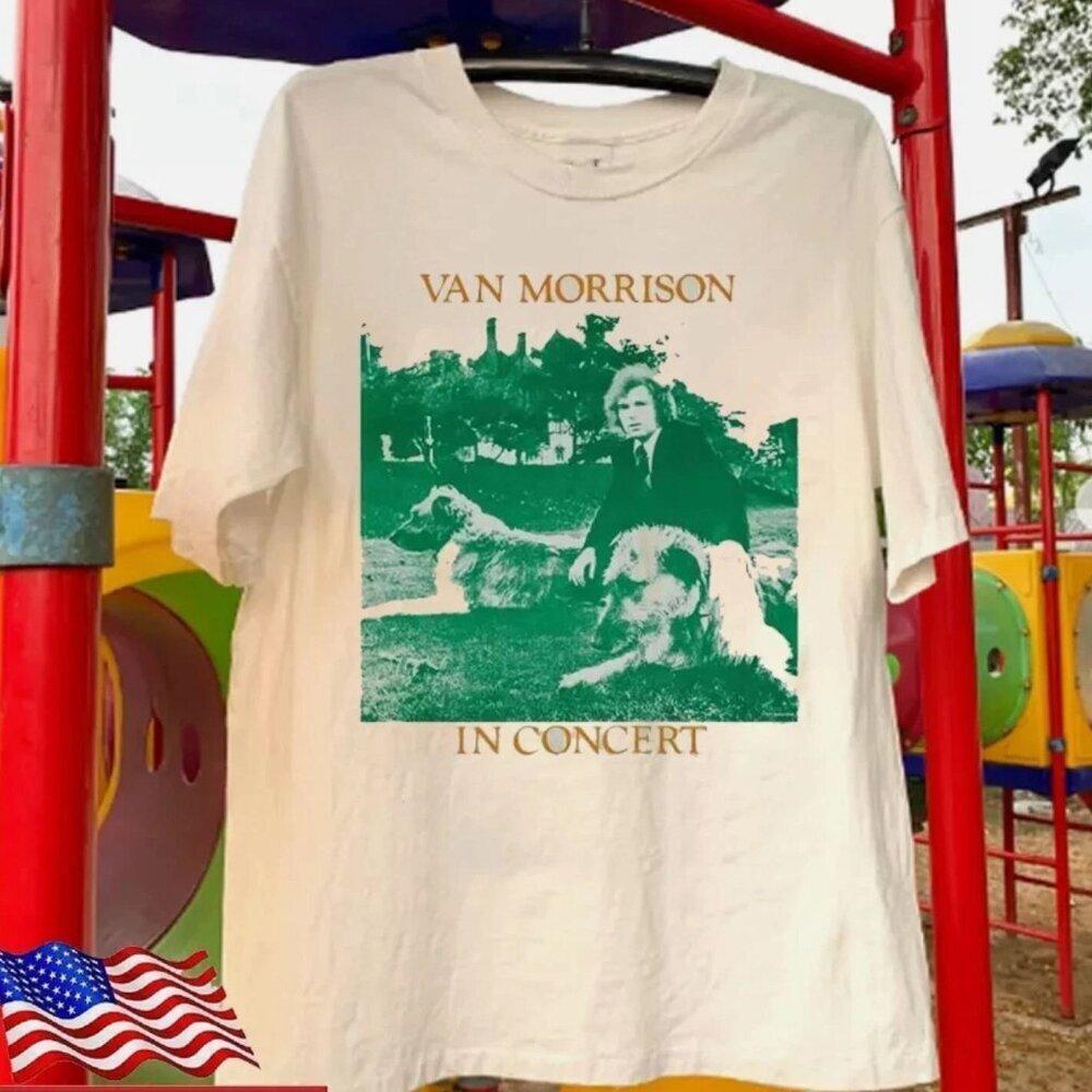 Van Morrison In Concert White T-Shirt Unisex